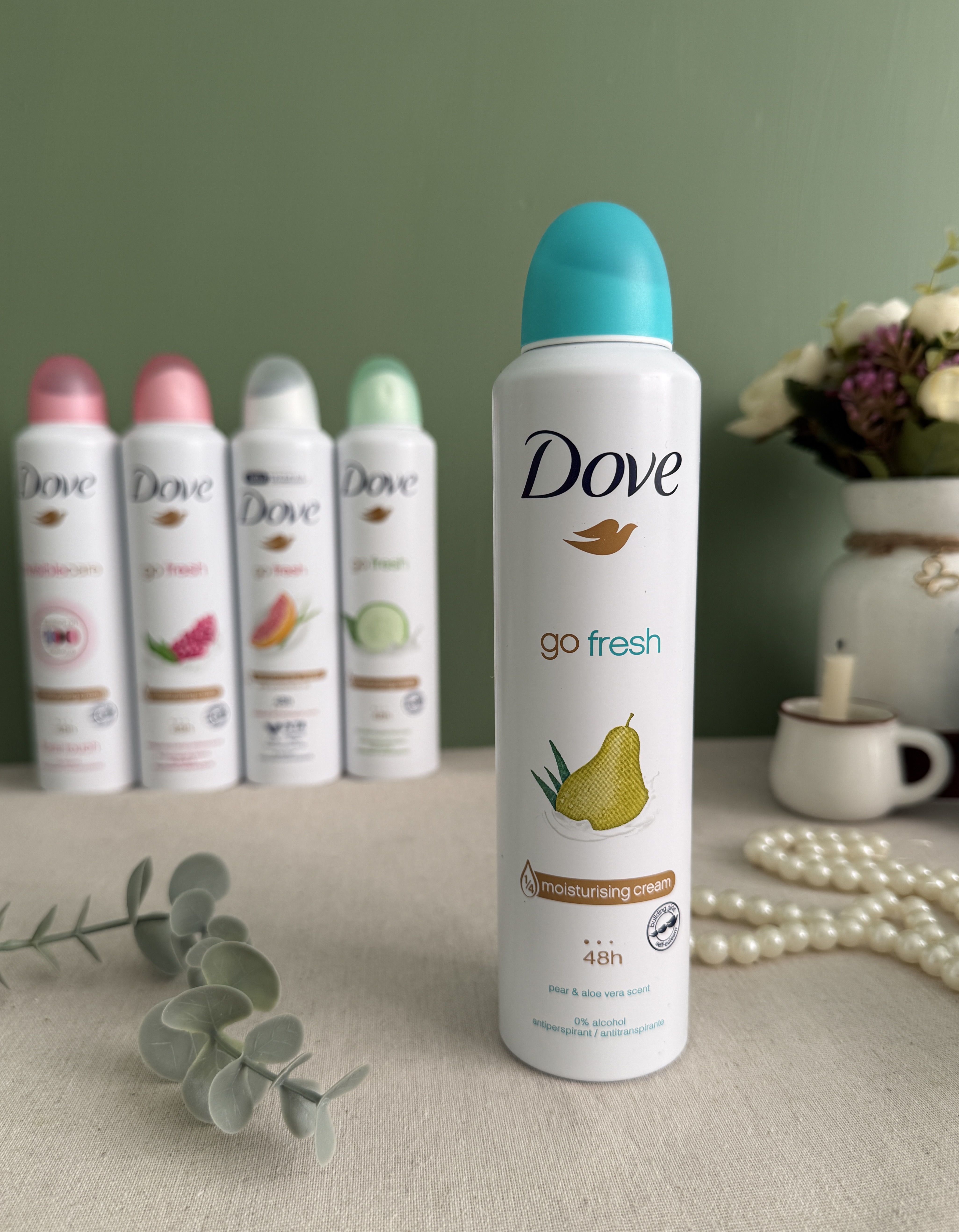 اسپری زیر بغل زنانه داو DOVE رایحه گلابی و آلوئه ورا حجم 250 میل(اصل)