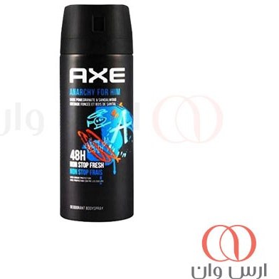 اسپری بدن مردانه اکس Axe Anarchy با رایحه خنک 150 میل