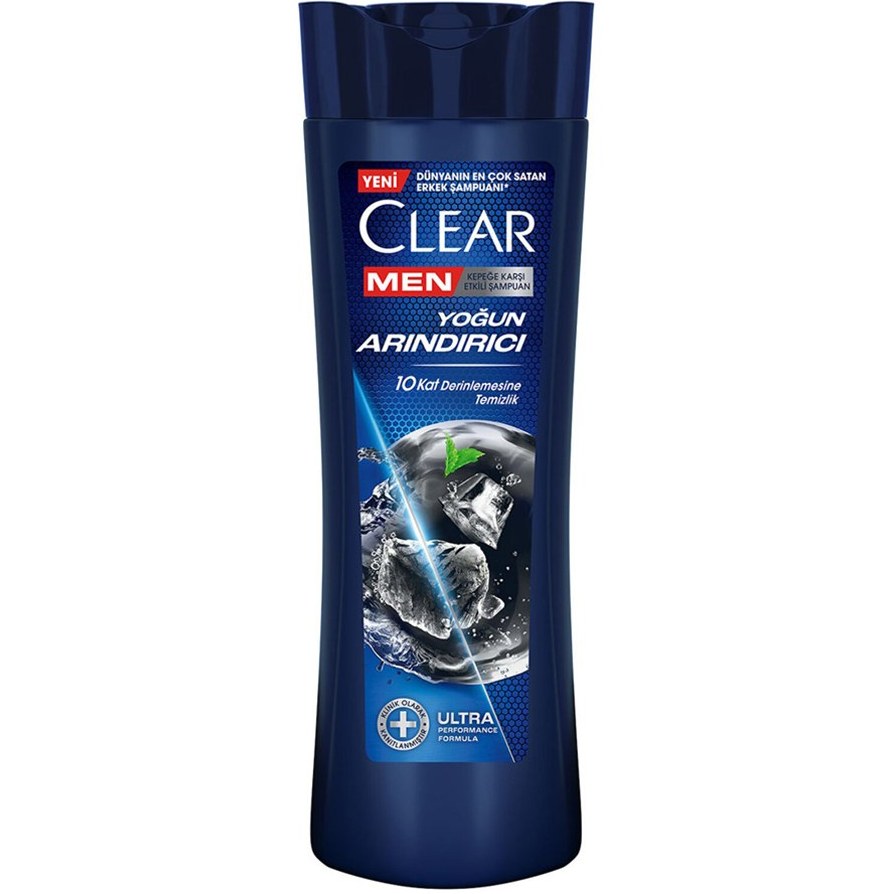 شامپو ضد شوره مردانه کلییر مدل Deep Cleanse با زغال فعال و نعناع حجم ۳۵۰ میلی لیتر