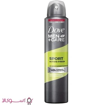 اسپری دئودورانت داو مردانه مدل Sport Active Fresh حجم ۲۵۰ میل