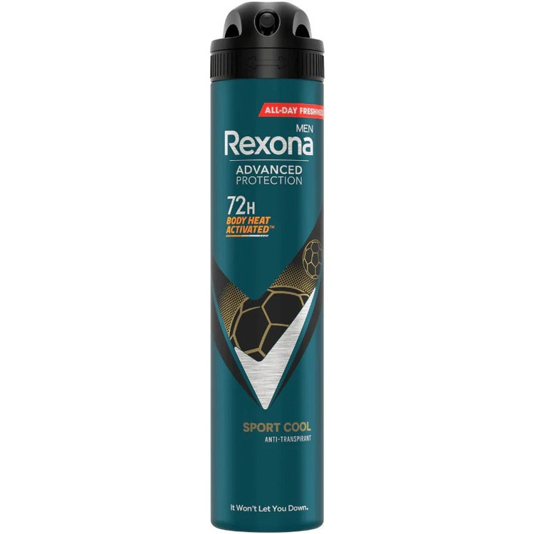 اسپری دئودورانت رکسونا Rexona مردانه 72 ساعته Sport Cool اصل ایتالیا حجم 200 میل